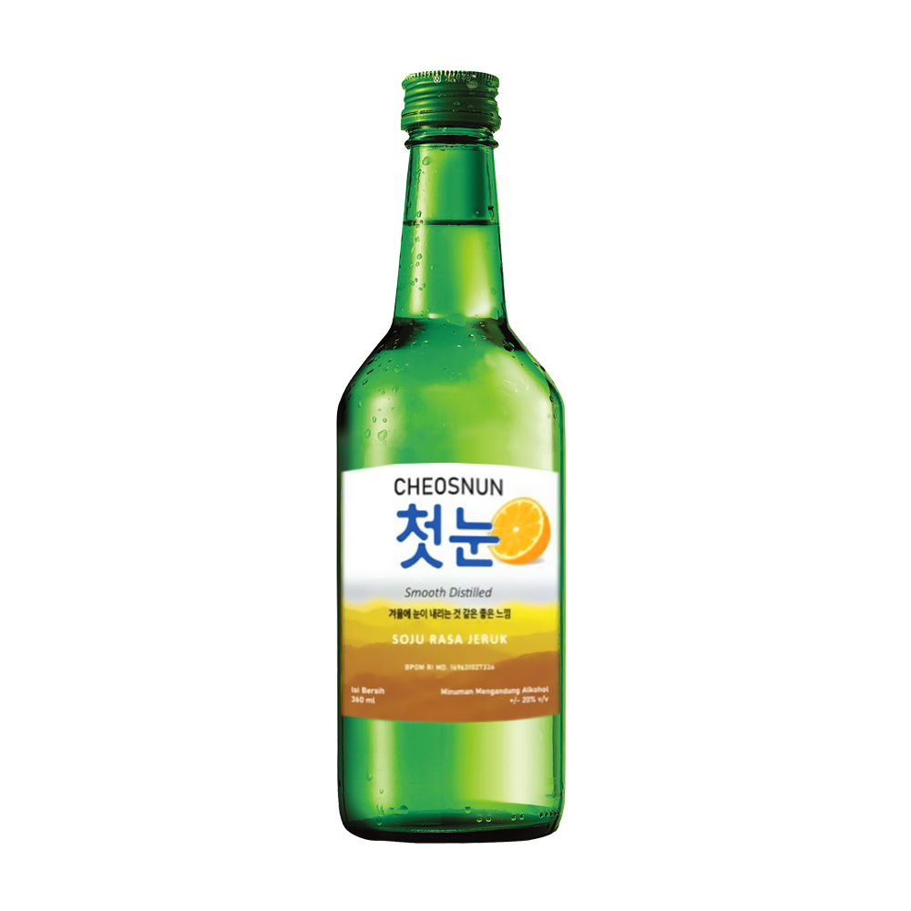 Cheosnun Soju Orange Smooth Distilled 360ml
