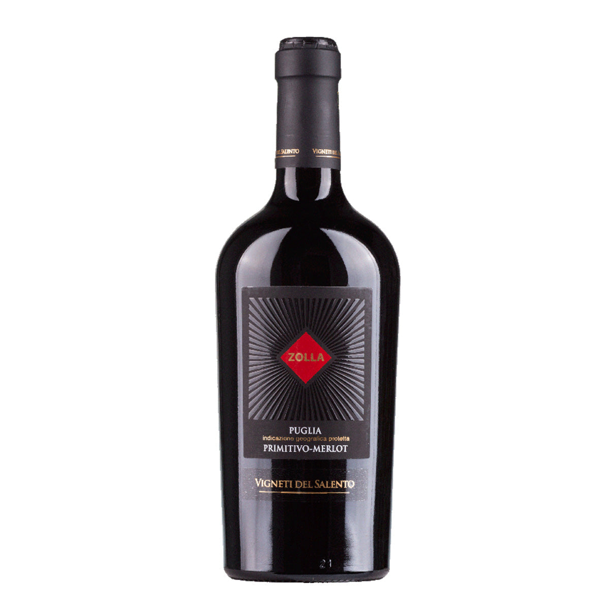 Zolla Primitivo Merlot Italian Red Wine 750ml